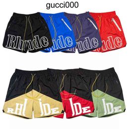 Designer shorts Rhude short summer fashion beach pants mens high quality streetwear loose size five-point basketball pants 87MJ