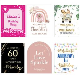 Custom Baby Shower Welcome Sign Board Wedding Birthday Party Personalised Name Foam Decor 240127
