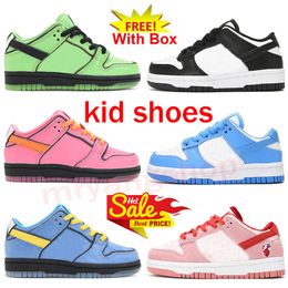 Kids Shoes With Box Triple Pink Panda Unc Low StrangeLove Syracuse Laser Orange Cheap Toddlers Fashion Sneakers Children Walk toddler Sports Trainers