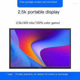 10.1 Inch 2.5K Display Monitor 2560 1600 Supports Type-c 1-line Projection Screen HMDI Interface 10 Point Capacitive Touch