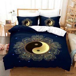 Bedding sets Yin Yang Fish Bedding Set Tai Chi Duvet Cover Set with case King Twin Full Double Fashion 3D Print Bed Linen for Boys Teen