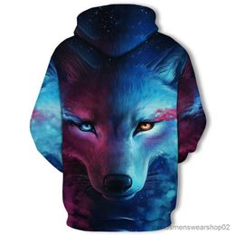 Men's Hoodies Sweatshirts Wolf Printed Hoodies Men 3d Hoodies Brand Sweatshirts Boy Jackets Quality Pullover Fashion Tracksuits Animal Streetwear Out Coat