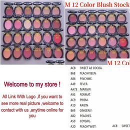 Blush M Brand B 12 Color Girl Face Beauty Makeup Sheertone Faed A Joues 6G Luxury Women Cosmetics With Drop Delivery Health Otzlw