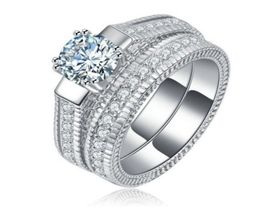Fast SONA synthetic diamond engagement ring semi mount 18k white gold wedding Diamond ring double layer combination 2646319