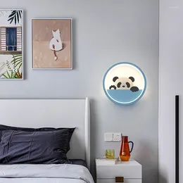 Wall Lamp Nordic Cartoon Creative Iron Art Aluminium Light Bedside Bedroom Living Room Lamps Study Children Lighting Fixture