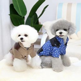 Dog Apparel Puppy Clothes Jacket Winter Pot Design Warm Thick Coat Fot Dogs Cats Costume
