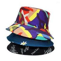 Berets 2024 Man Women Bucket Cap Hat Bob Caps Hip Hop Outdoor Sports Summer Ladies Beach Sun Fishing Hats