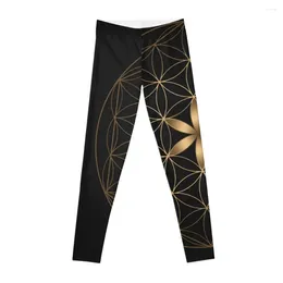 Active Pants The Flower Of Life Leggings Female Legging Sexy Woman Workout Shorts Gym Womans Womens