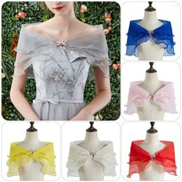 Scarves Women Elegant Casual Bridal Shawl Wedding Cape Lace Sleeve Shrug Dress Cloak