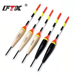 FTK 5pcs Fishing Float Barguzinsky Fir Float Wood Float High Quality 2g-6g for Sea Fishing Tackle Accessories Plastic240129