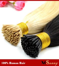 XCSUNNY I Tip Hair Extensions Human Blonde 100g 18quot20quot Keratin Tip Remy Human Hair Extensions 1gs Prebonded Hair Extens2976612