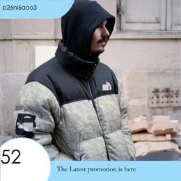North Men Women Cotton Down Parka Long Sleeve Hooded Puffer Jacket Windbreakers Down Outerwear Causal North Faced Jackets Thick 290