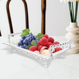 Dinnerware Sets Metal Fruit Plate Decorative Tray Home Fruits Iron Candy Dessert Plates Serving