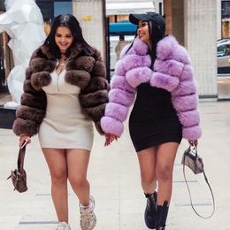 Women's Trench Coats 2024 Trend Real Fur Coat Natural Winter Short Jackets Female Clothing Vests Fashion