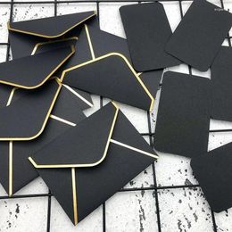 Gift Wrap 50pcs/lot High-grade Envelope Gilding Western Style Postcards Small Business Supplies Paper Envelopes For Wedding Invitations