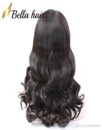 Brazilian Virgin Human Hair Wigs Front Lace Wigs Full Lace Wigs with Baby Hair Wavy Loose Wave For Black Women Bella Hair6189398