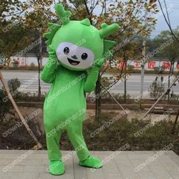 New style Green Dinosaur Mascot Costumes Halloween Cartoon Character Outfit Suit Xmas Outdoor Party Outfit Unisex Promotional Advertising Clothings