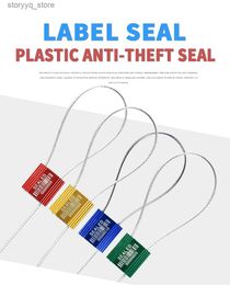 Labels Tags Truck Security Seals Serial Numbered Cable Seals Tamper Proof Shipping Ties Pull Tight Cable Wire Seal Aluminium Body Lock Q240217