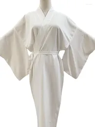 Ethnic Clothing Kimono Yukata Muscle Undergarment White With Feather Woven Japanese Bathrobe Style Lined Po