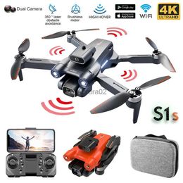 Drones 2023 New S1S Mini Drone 4k Profesional HD Camera Obstacle Avoidance Aerial Photography Brushless Foldable Quadcopter RC Toys YQ240217
