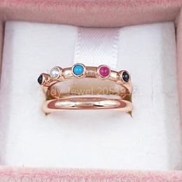 Stud Rose Vermeil Silver Super Power Ring With Gemstones bear Jewelry 925 Sterling Fits European Jewelry Style Gift Andy Jewel c813333469