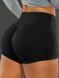Women's Shorts Fitness Skinny Gym Sports Bottoms Summer Solid Sexy Women Soft Athletic Elastic Stretch Casual High Waist Tight