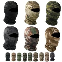 Bandanas Military Camouflage Tactical Balaclava Full Face Mask Army CS War Hunting Multicam Hat Motorcycle Cycling Neck Scarives