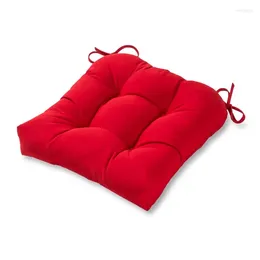 Pillow Greendale Home Fashions 20" X Jockey Red Outdoor Sunbrella Fabric Tufted Dining Seat
