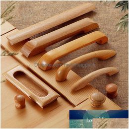 Handles & Pulls Kitchen Cabinet Furniture Handle Solid Wooden Knob And Door Der Wood Pl Knobs Home Impment Drop Delivery Home Garden B Dh7Vy