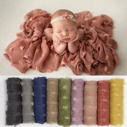 Blankets Soft Born Swaddling Infant Pography PropWrap Cotton Blanket Po Backdrops Muslim Wraps Baby Stuff For 0-6M
