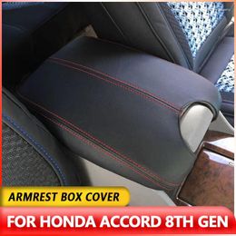 Interior Accessories Microfiber Leather Armrest Center Console Lid Cover Fit For Honda Accord 2008 2009 2010 2011 2012