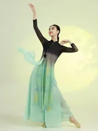 Stage Wear WATER Traditional Chinese Folk Dance Classical Costume Female National Clothing Elegant Practise Performance Clothes