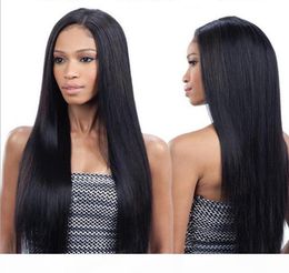 new Lace Frontal Wig Up to 250 Density Pre Plucked Straight Brazilian Remy Hair Human Hair Lace Wigs For Black Woman2244270