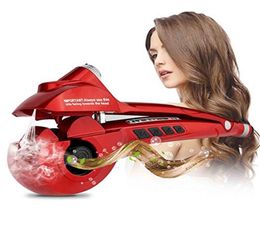 Automatic Curling Iron Hair Waver Steam Auto Curler Rotating Crimping Tongs LCD Display Curl Tools8426796