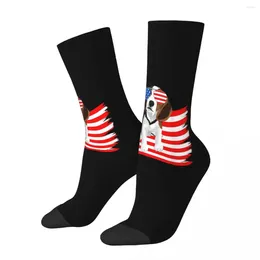 Men's Socks Beagle USA Flag Male Mens Women Summer Stockings Hip Hop