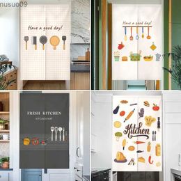 Curtain Kitchenware Pattern Door Curtain Cafe Restaurant Noren Hanging Curtains Kitchen Bedroom Doorway Entrance Decor Screen Curtain