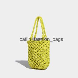 Totes Woven Bucket Fashion Versatile Girls Shoulder Bag Summer New Cute Handbag Drstrawing SmallH24217