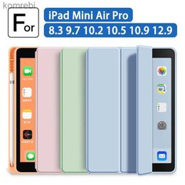 Tablet PC Cases Bags Smart Cover for iPad 10th generation Pro 11 1st 2nd 3rd 4th Pro 12.9 2022 2021 Funda for iPad Mini 6 Air 5 4 Case 10.2 9th 8 7thL240217