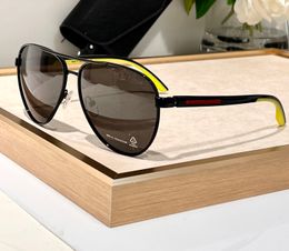 Black Pilot Sunglasses Dark Grey Lenses Men Sunframe Shades Sonnenbrille Sunnies Gafas de sol UV400 Eyewear with Box