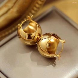 Dangle Earrings European And American Simple Metal Round For Woman Neo Gothic Girls' Fashion Sexy Accessories Jewellery