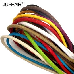16 Colours Bold 35mm Diameter Cotton Waxed Shoelaces Round Oxford Sports Leather Shoes Boots Waterpro of Length 60180cm Unisex 240130