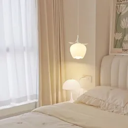 Pendant Lamps Flower Chandelier Simple Design Bedside Decorative Lamp French Creative Bud Bedroom Lights