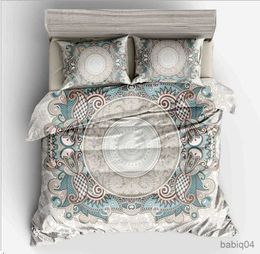 Bedding sets Fanaijia 3pcs Bohemian Bedding Set queen size Mandala feather Print Duvet Cover set with case AU king Bed bedline