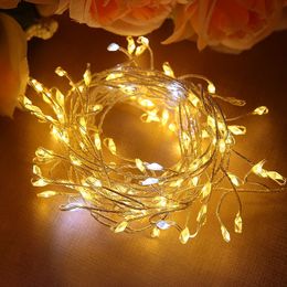 4x2.5m connectable led racimos wedding string lights christmas fairy light garland outdoor for garden party tree patio decor Y200603