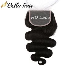 Bella Hair Lace Closure 100 Unprocessed Virgin Human Hair Body Wave 4x4 Top Closures with Baby Hair Extensions 826quot On 37339368053843