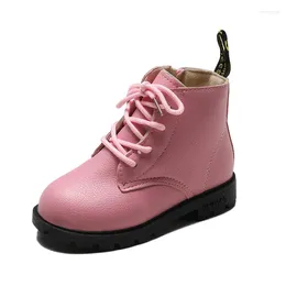 Boots Children Pu Leather Waterproof Kids Snow Brand Girls Fashion Sneakers Toddler Baby Bota Shoe