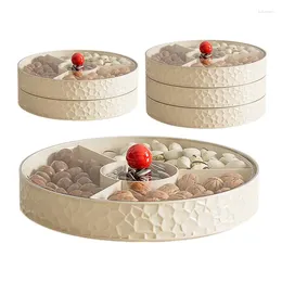 Plates Tiered Fruit Tray Round Storage Plate Elegant Organizer Stylish Divided Multi-layer Serving Dish