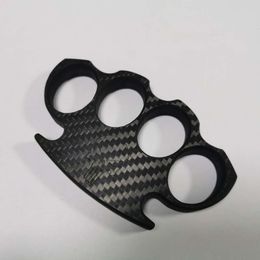 Four Finger Carbon Fibre Fist Buckle Cnc Machine Tiger Self Defence Designers Portable Hardware Accessories 19VA