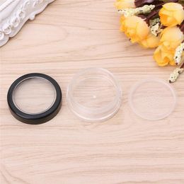 Storage Bottles 10g Plastic Loose Powder Jar Puff Boxes Empty Cosmetic Container Travel
