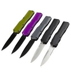 High Quality KS 9000 AUTO Tactical Knife D2 Black/Stone Wash Blade CNC Zn-al Alloy Handle Outdoor Camping Hiking EDC Pocket Knives with Retail Box